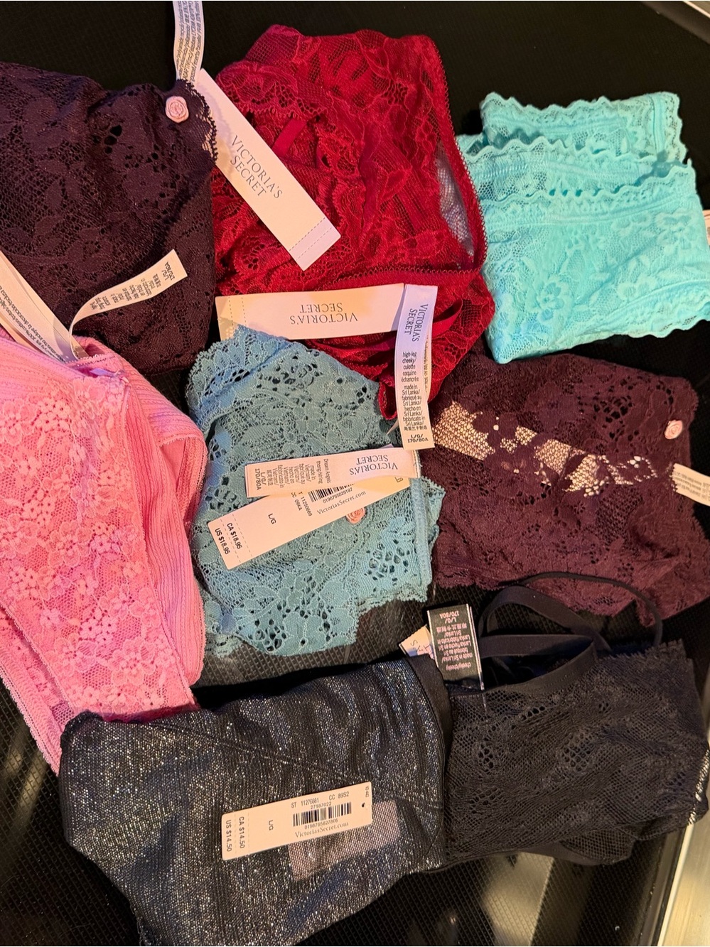 Victoria secret panty lot. All size large.  All new